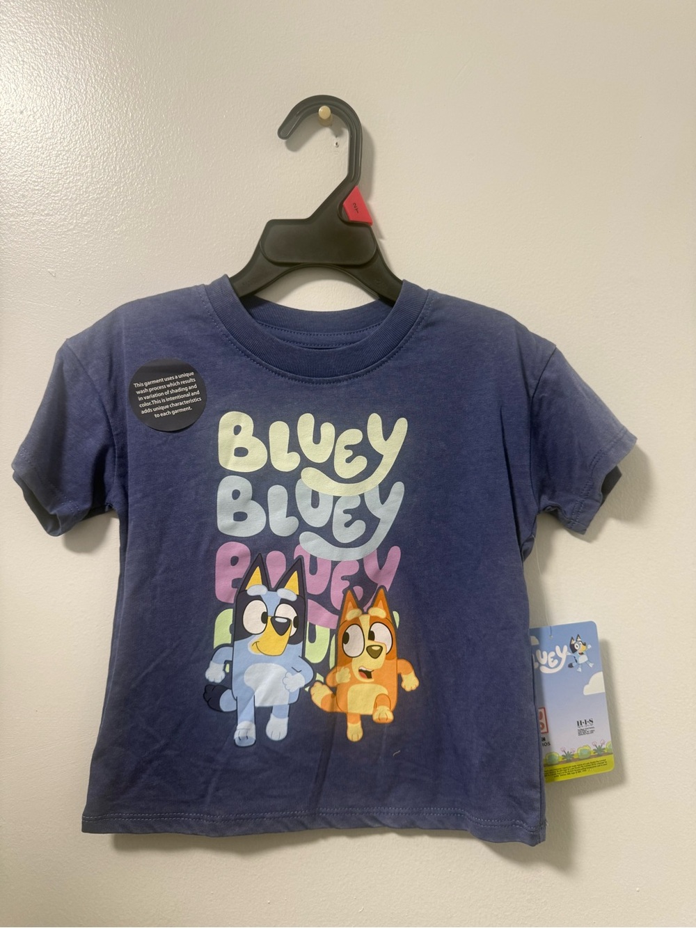 Bluey Graphic Navy Kids T‑Shirt - Bluey Characters